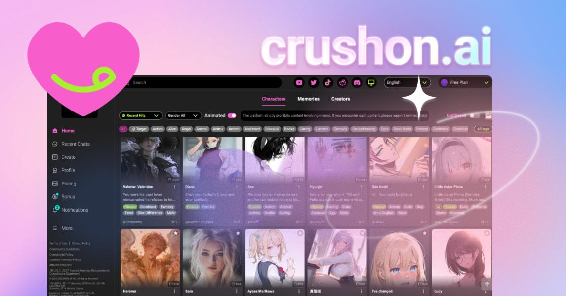 Download Crushon AI MOD APK for an ad-free experience with unlimited messaging